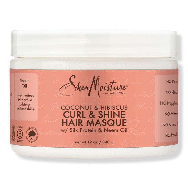 Shea Moisture coconut & hibiscus treatment mask 12oz
